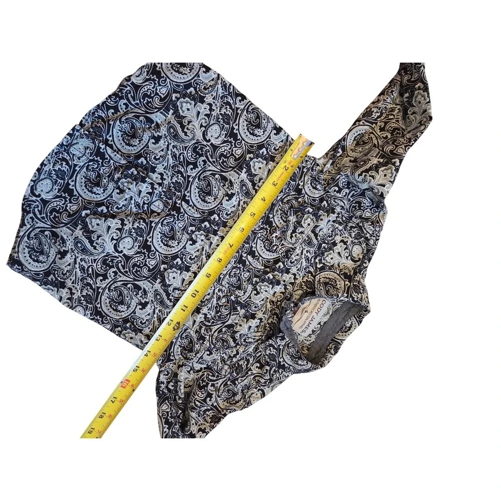 Cody James Authentic Western Apparel‎ Kids Long Sleeve Paisley Print Snap Shirt